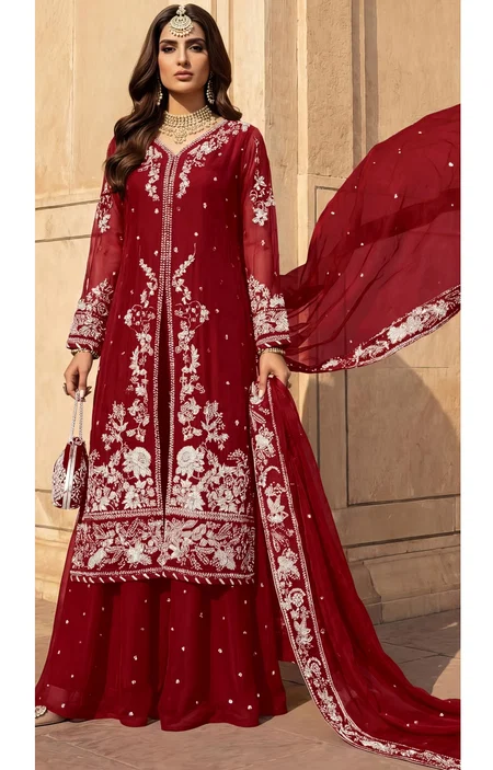 Aisla Vol 2 By Sajida Faux Georgette Pakistani Salwar Suits

